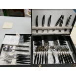 Cased Complete Eldan Mid Century Cutlery Set: