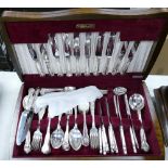 Webber and Hill cased cutlery set: