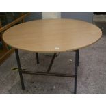 Three circular office tables: 120cm diameter (3)