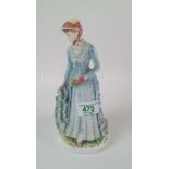 Royal worcester figure 1878 the Bustle: limited edition