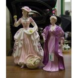 Coalport Limited Edition figure The Flower Seller: together with Coalport Chantilly Lace Figure