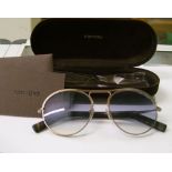 Three pairs of Tom Ford unisex Dorudo 54 sunglasses: cased.