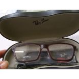 Five pairs of Ray Ban light ray glasses: including cases.