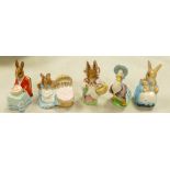 Royal Albert BP6 Figures to include: Hunca Munca, Mrs Rabbit, Mrs Rabbit & Bunnies, BP3a Jemima