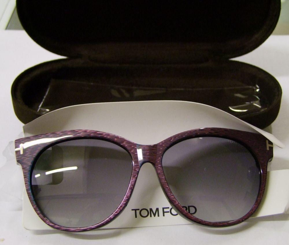 Three pairs of Tom Ford ladies sunglasses: cased.