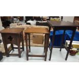 Three Oak Small Tables(3):