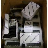 A quantity of PNEUMAX electrical and pneumatic components.