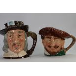 Royal Doulton Large Character Jugs: Drake & Izaak Walton D6404(2)