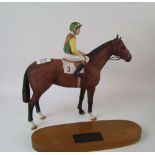 Beswick model Nijinsky Lester Piggott up: seconds and detached from base ( damage to reins)