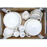 A collection of Paragon Orleans patterned tea and dinner ware: to include tureens, dinner plates,