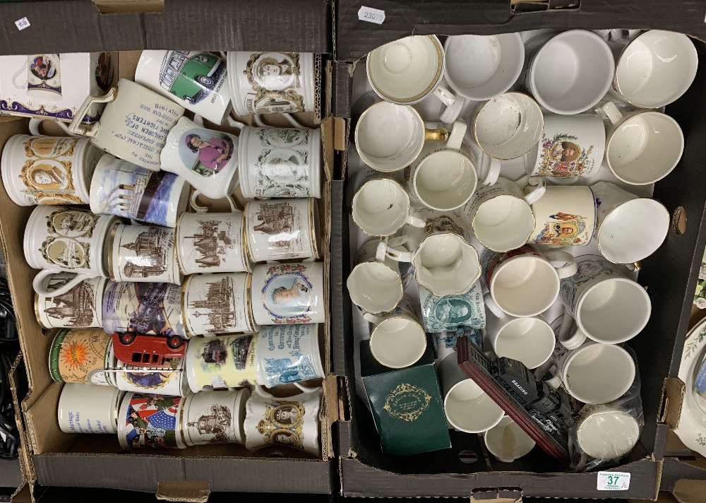 A large collection of local interest: and commemorative mugs. To include Shelley Royal Doulton