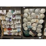 A large collection of local interest: and commemorative mugs. To include Shelley Royal Doulton