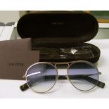 Three pairs of Tom Ford unisex Dorudo 54 sunglasses: cased.