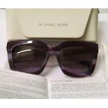 Five pairs of Michael Kors unisex sunglasses: cased.