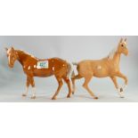 Beswick palomino spirit of the wind: model 2688 together with a palomino mare model 976 (2)