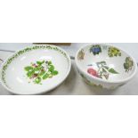 Large Portmeirion Pomona Patterned Fruit Bowl: together with similar Summer Strawberries Patterned