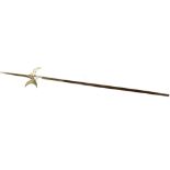 Antique continental iron Halberd: Probably 16th / 17th century. Length of metal head 82.