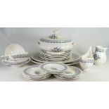 Wedgwood Persephone pattern part dinner service designed by Eric Ravilious: Including six dinner