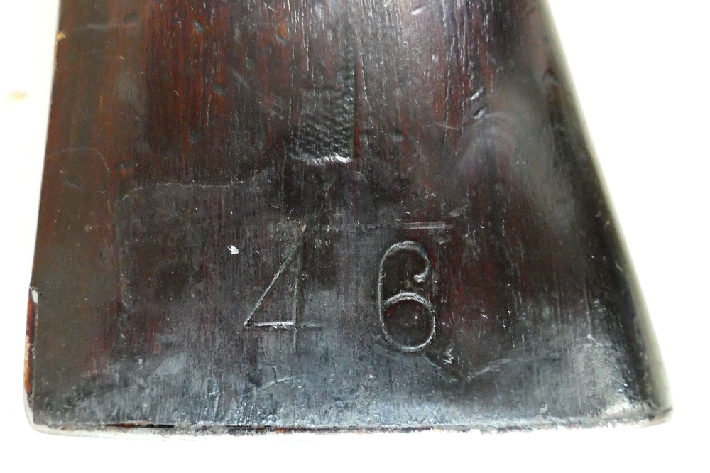 Large dog lock Blunderbuss: Faded emblems/coat of arms on lock, - Image 2 of 5