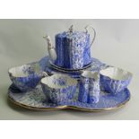 A collection of Shelley Cabaret set in the Dolly Varden pattern 3744: To include tray,