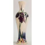 Moorcroft small vase: Decorated in the Soli Fleur design by Nicola Slaney,