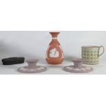 Wedgwood collection of Jasperware: Including early three colour Jasperware Dice coffee can,