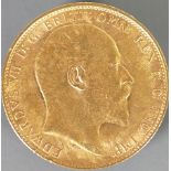 Full Sovereign gold coin 1904: