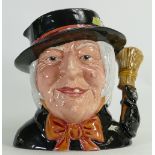 Royal Doulton rare large prototype character jug The Witch: Modeled in the 1980s by William K