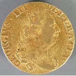 Full Guinea gold coin 1775: Condition VF small dents.