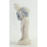 Royal Doulton Lambeth Stoneware figure of a Dutch man: With sack, by Leslie Harradine, height 22cm.