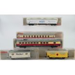 Fleischmann HO Model Train Carriages to include: Boxed 5162 ,5163,5289,5326,5322 & 5389.