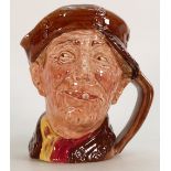 Royal Doulton large character jug Pearly Boy: Brown colourway with buttons.