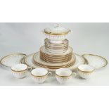 Royal Worcester dinner service in the Imperial design to include: Various plates,