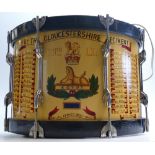 1st Bn The Gloucestershire 24" regimental side drum by George Potter & Co: Presentation Plaque