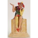 Carltonware limited edition figure The Jester: Height 21cm