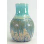 Ruskin Pottery Crystalline Glaze Art Vase: Height 21.5cm.