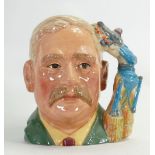 Royal Doulton large character jug H G Wells D7095: Limited edition.