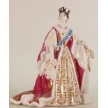 Royal Worcester for Compton & Woodhouse figure Queen Victoria: Limited edition.