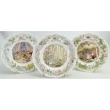 Royal Doulton Brambly Hedge set of collectors plates: Featuring Primroses Adventures from the