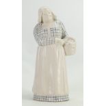 Royal Doulton Lambeth Stoneware figure of a Dutch woman with basket: By Leslie Harradine H3,