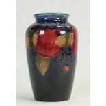 William Moorcroft small vase decorated in the Pomegranate design: Height 11cm, c1930s.