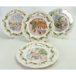 Royal Doulton Brambly Hedge set of collectors plates: Featuring The Midwinter collection from the