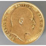 Full Sovereign gold coin 1902: