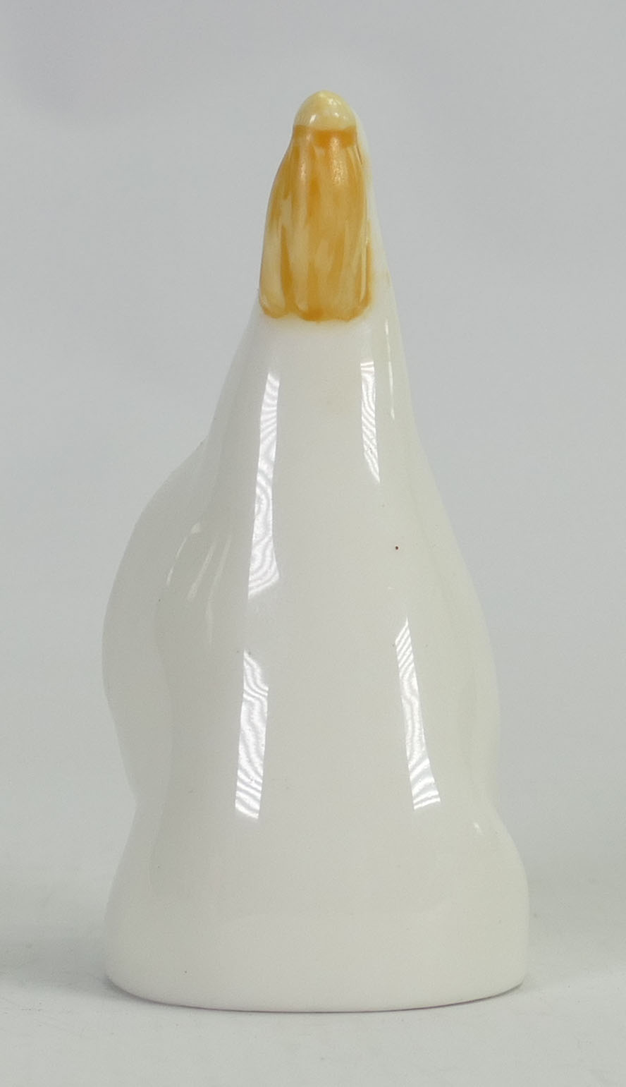 Royal Worcester candle snuffer as a hooded owl: Height 8cm. - Image 3 of 3