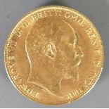 Full Sovereign gold coin 1909: