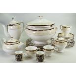 A large collection of Wedgwood Cornucopia patterned tea & dinner ware to include: Tureens,