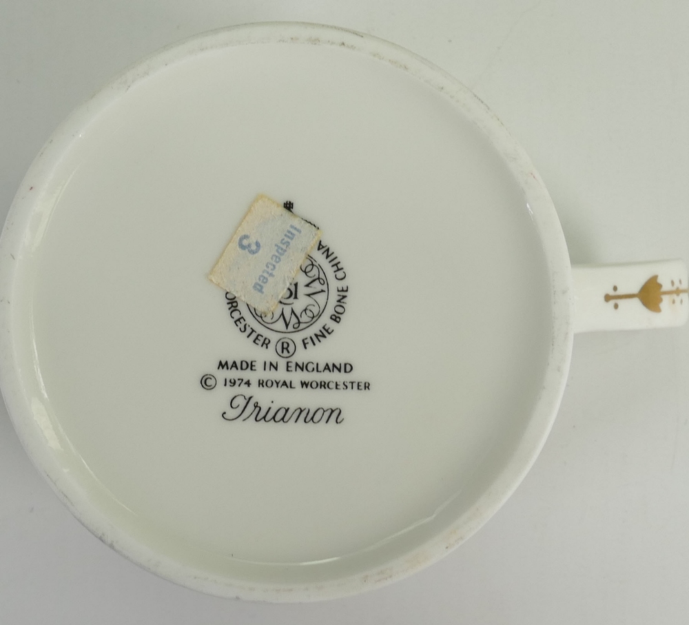 Royal Worcester dinner and coffee ware in the Trianon design to include: Coffee set, - Image 2 of 3