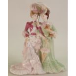 Coalport for Compton & Woodhouse limited edition figure A Stroll In Hyde Park CW545: Height 25cm