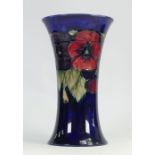 William Moorcroft large vase decorated in the Pansy design: Height 20cm, c1930s.