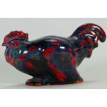 Royal Doulton Sung model of a Cockerel: 8cm high x 14.5cm long (tiny chip to back base edge).